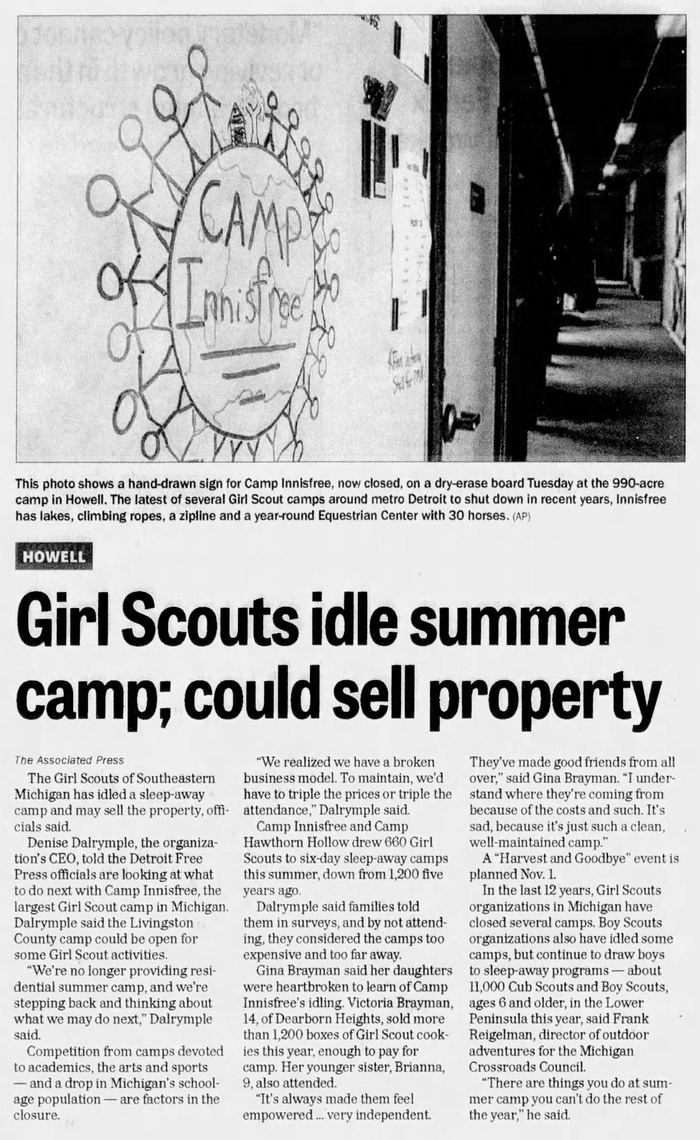 Camp Innisfree - Sept 2014 Article (newer photo)